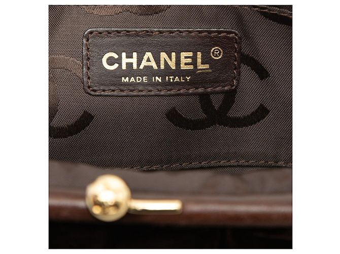 Borsa a mano Mini con chiusura Chanel Coco Mark Brown - view 5