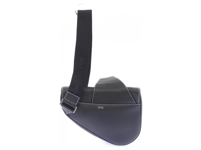 Borsa Saddle Christian Dior Nero - vista 3