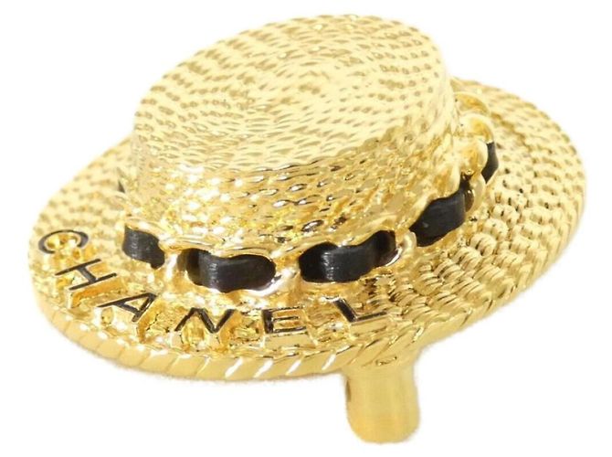 Chanel Brosche Schwarz und Gold Golden - Ansicht 2