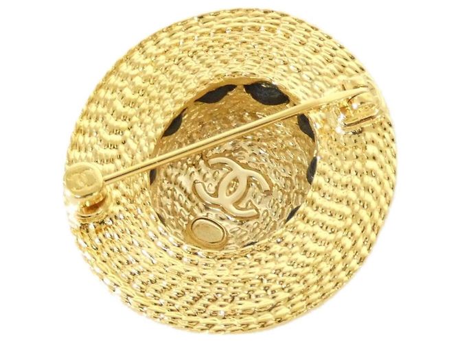 Chanel Brosche Schwarz und Gold Golden - Ansicht 3