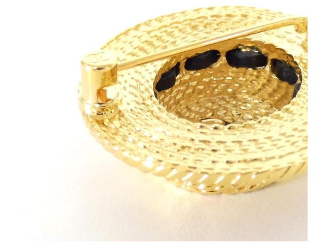 Chanel Brosche Schwarz und Gold Golden - Ansicht 4