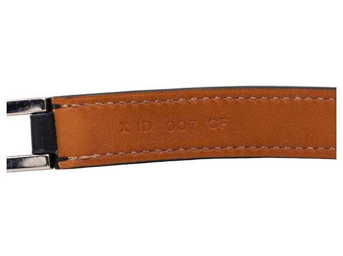 Hermès Bracciale Hermes Drag Double Tour Nero - vista 6