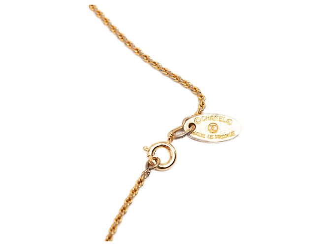 Collana con pendente Chanel placcata oro D'oro - vista 5