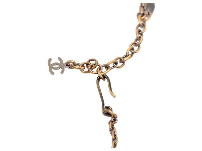 Collana con pendente Chanel Coco Mark Nero Rosso - vista 5