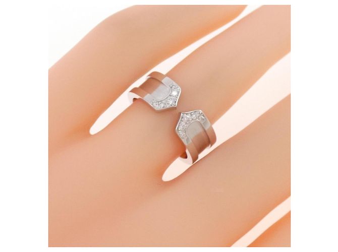 Cartier C2 Small Band Ring in Weißgold - Ansicht 4