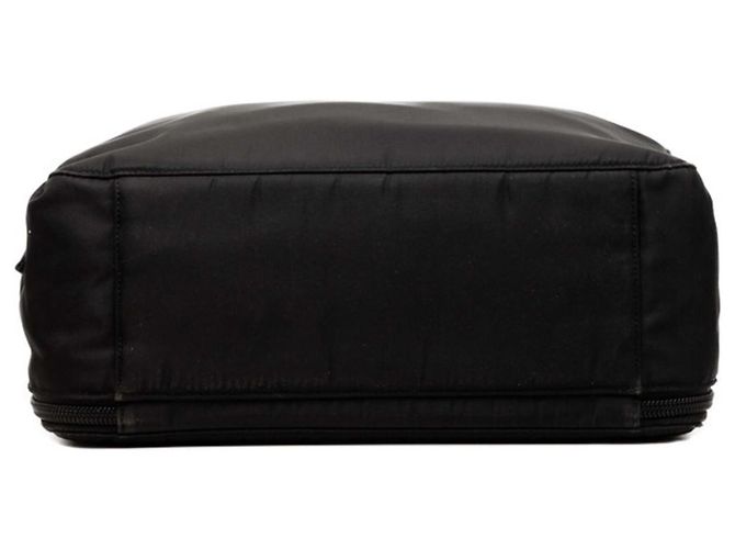 Prada Handtasche mit Triangle-Logo-Plakette Schwarz - Ansicht 3