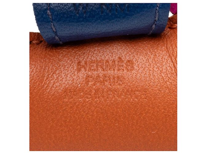 Hermès Hermes Rodeo PM Pegasus Accessorio per Borsa Charm Marrone Porpora Blu navy - vista 3