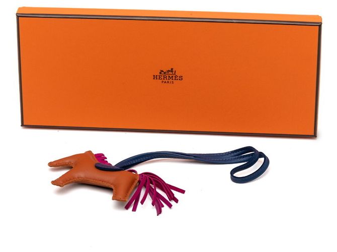 Hermès Hermes Rodeo PM Pegasus Accessorio per Borsa Charm Marrone Porpora Blu navy - vista 5