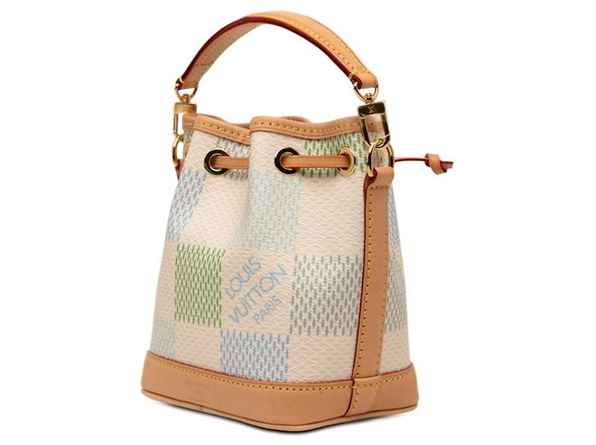 Borsa a Spalla Louis Vuitton Damier Riches Nano Noe Verde - vista 2