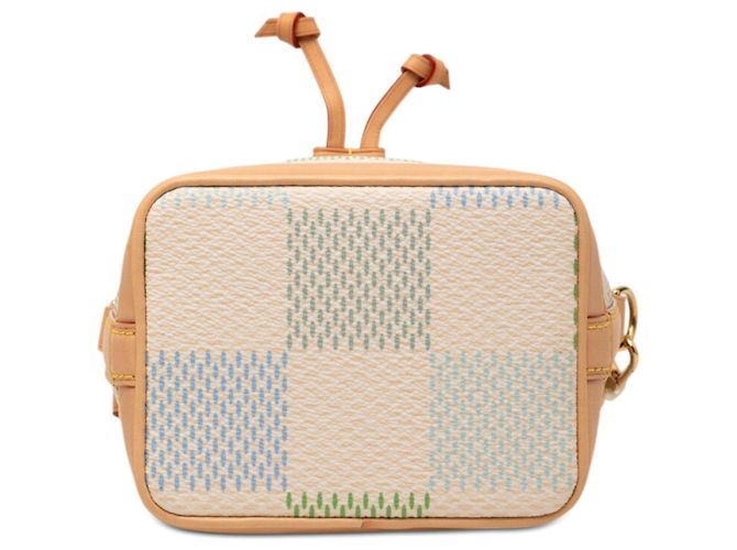 Borsa a Spalla Louis Vuitton Damier Riches Nano Noe Verde - vista 3