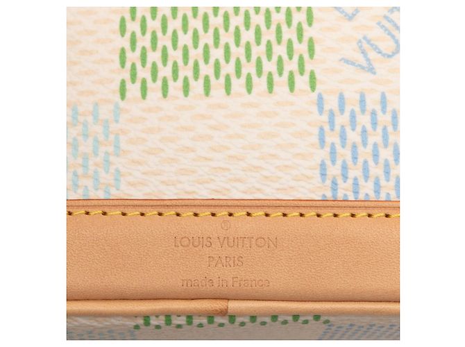 Borsa a Spalla Louis Vuitton Damier Riches Nano Noe Verde - vista 5