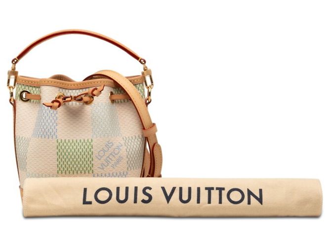 Borsa a Spalla Louis Vuitton Damier Riches Nano Noe Verde - vista 6