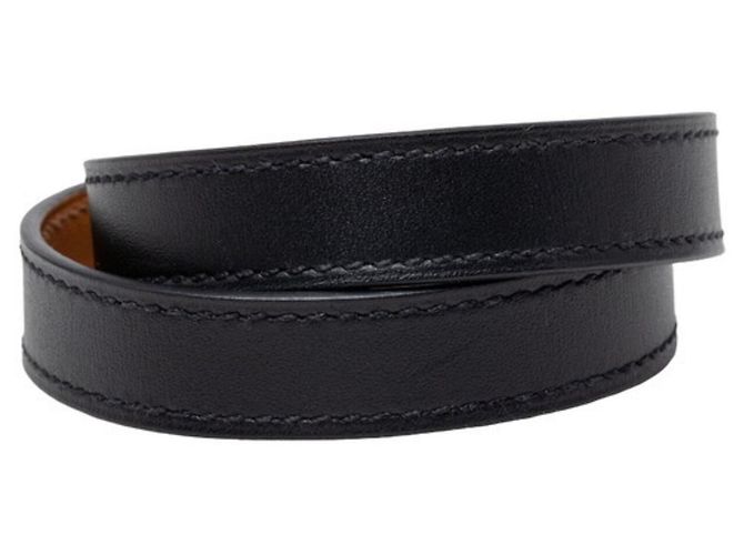 Hermès Pulsera Hermes Mini Kelly Double Tour Castaño Negro - vista 3