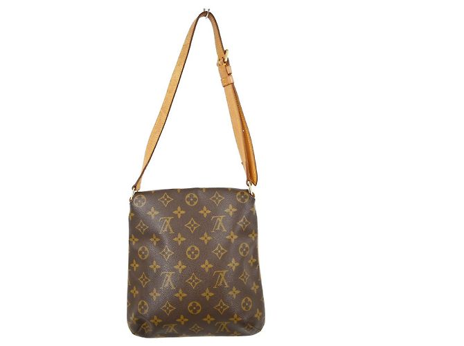 Borsa Louis Vuitton Musette Salsa in Tela Monogram PM Marrone - vista 2