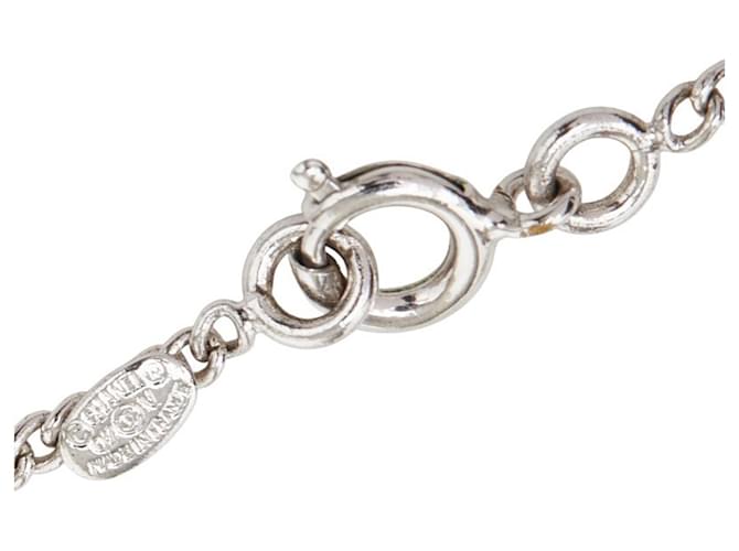 Collar Chanel Coco Mark Negro Plata - vista 5