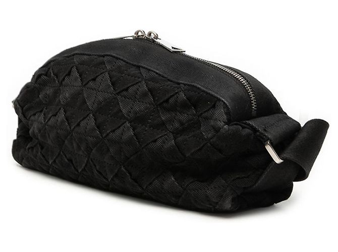 Bolsa de Ombro Bottega Veneta Intrecciato Preto - vista 2