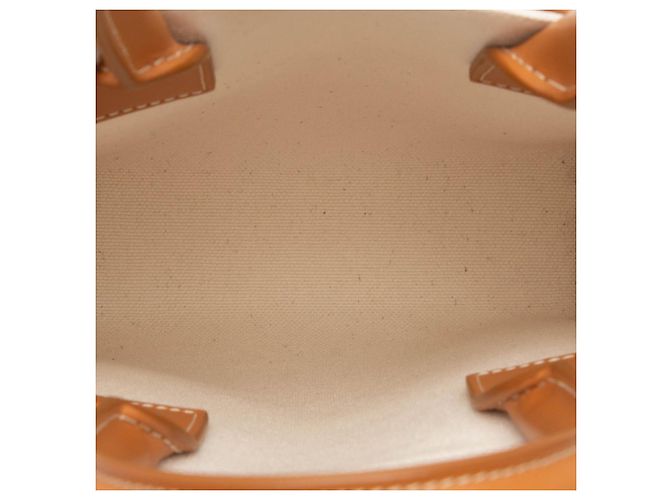 Céline Celine Vertical Cabas Handtasche Braun Weiß - Ansicht 5
