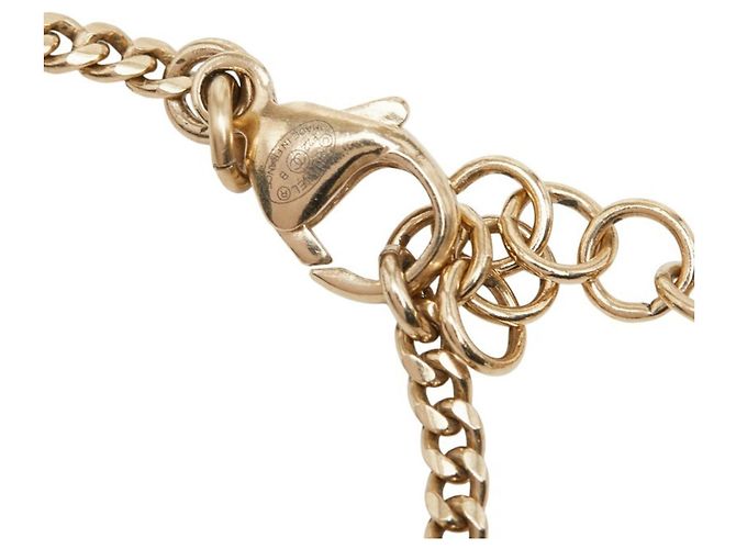 Bracciale Charm Chanel Coco Mark Motivo Cuore Nero D'oro - vista 5