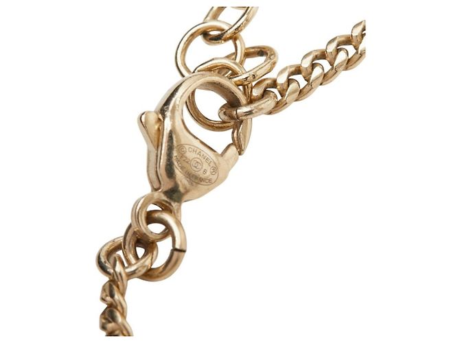 Bracciale Charm Chanel Coco Mark Motivo Cuore Nero D'oro - vista 6