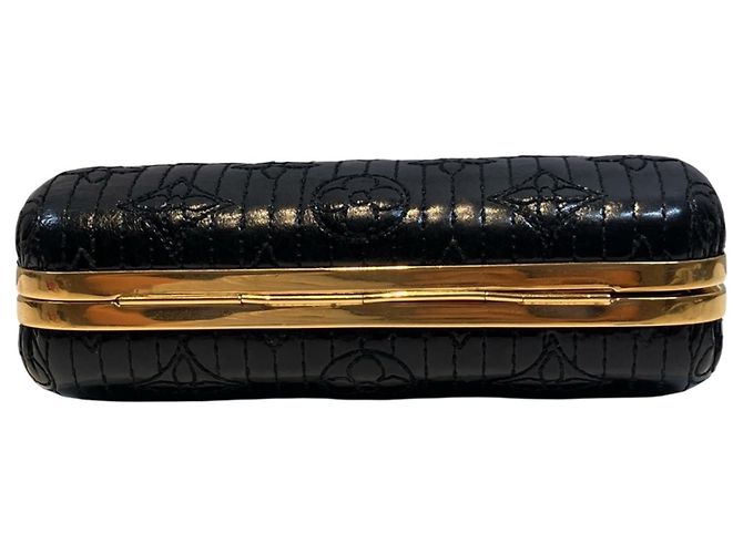 Borsa a Spalla Minaudière Louis Vuitton Nero Monogramma - vista 3