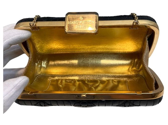 Borsa a Spalla Minaudière Louis Vuitton Nero Monogramma - vista 8
