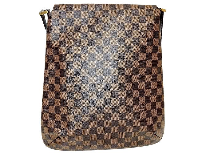 Bolsa de ombro Musette Louis Vuitton Marrom Damier ebene - vista 2