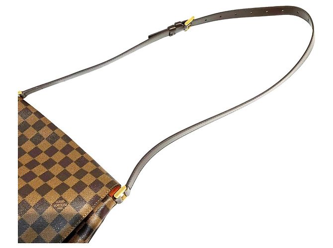 Bolsa de ombro Musette Louis Vuitton Marrom Damier ebene - vista 5
