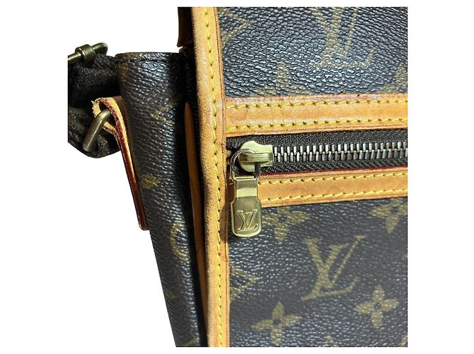 Borsa a Spalla Louis Vuitton Messenger Bosphore PM Marrone - vista 8