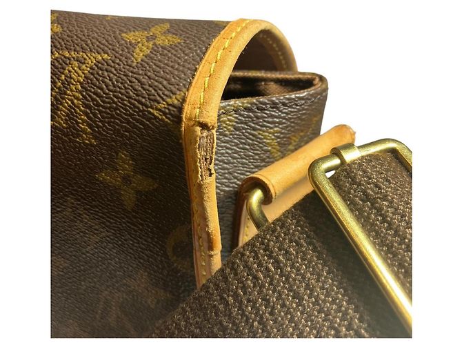 Borsa a Spalla Louis Vuitton Messenger Bosphore PM Marrone - vista 9