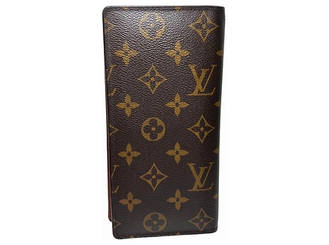 Portafoglio lungo Louis Vuitton Monogram Brazza Marrone - vista 2