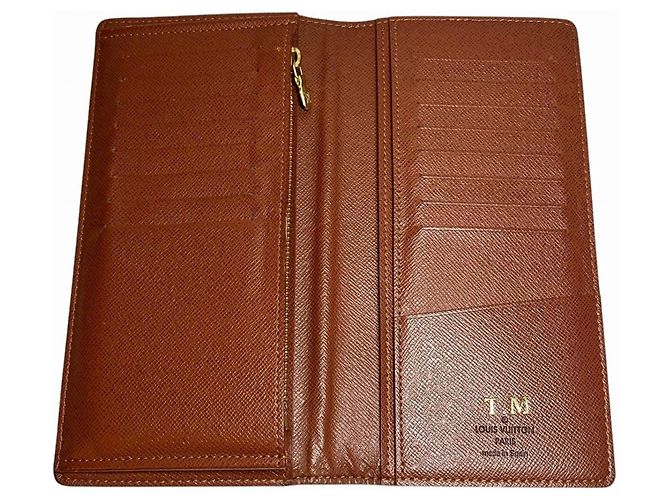 Portafoglio lungo Louis Vuitton Monogram Brazza Marrone - vista 3