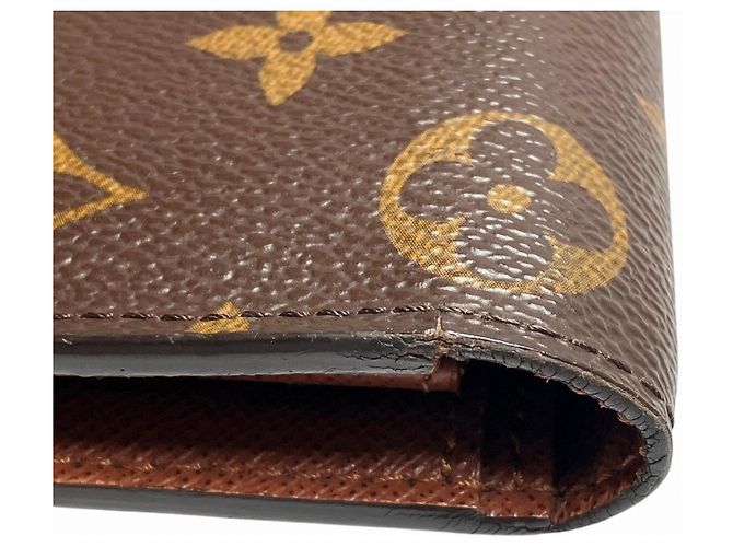 Portafoglio lungo Louis Vuitton Monogram Brazza Marrone - vista 7