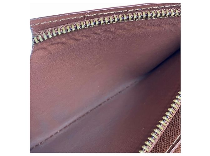 Portafoglio lungo Louis Vuitton Monogram Brazza Marrone - vista 9