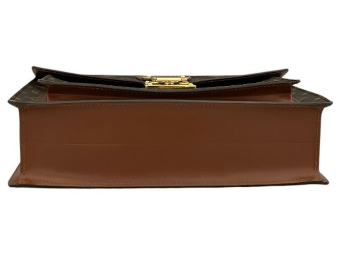 Borsa Louis Vuitton Monceau 28 in tela Monogram marrone - vista 3