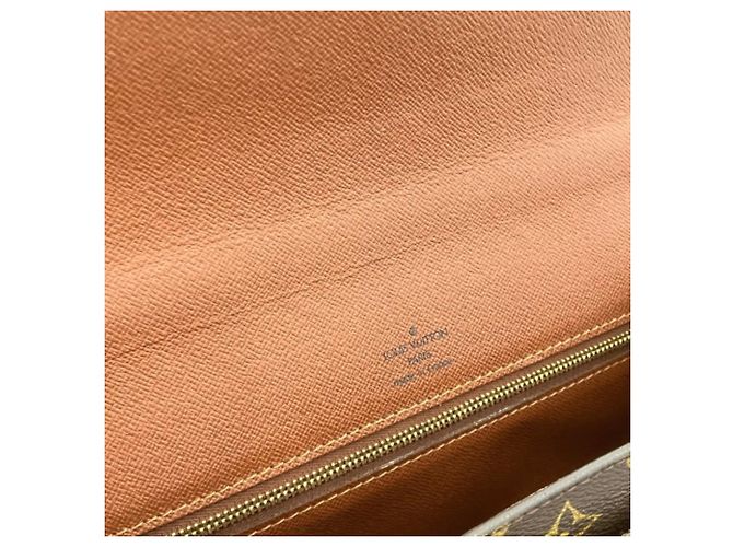 Borsa Louis Vuitton Monceau 28 in tela Monogram marrone - vista 8