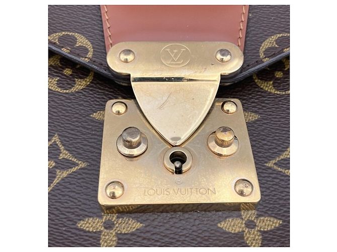 Borsa Louis Vuitton Monceau 28 in tela Monogram marrone - vista 9