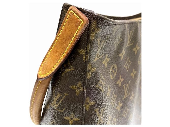 Borsa Tote Louis Vuitton Looping GM Marrone - vista 9