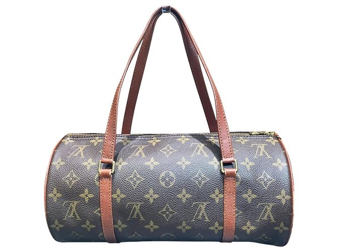 Borsa Louis Vuitton Old Papillon 30 Marrone - vista 2