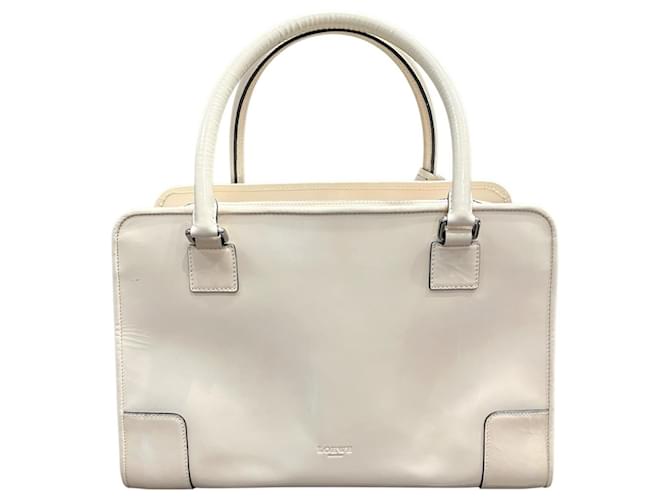 Borsa Loewe Amazona 35 Bianco - vista 2