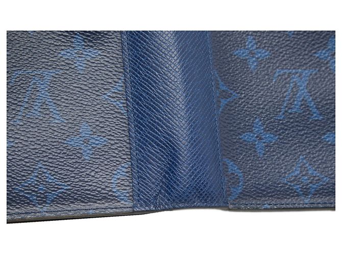 Portafoglio lungo pieghevole Louis Vuitton Monogram Brazza Blu - vista 6