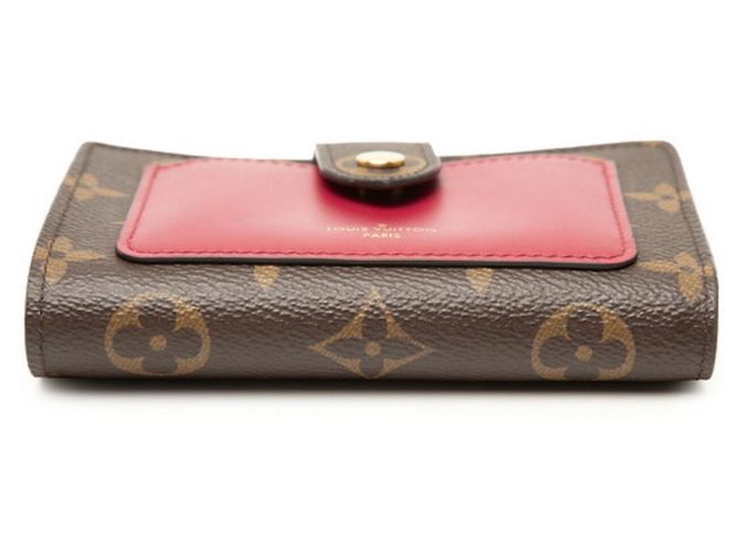 Carteira Bi-fold Juliette Monogram Louis Vuitton Marrom Fuschia - vista 3