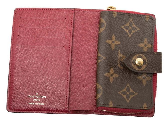 Carteira Bi-fold Juliette Monogram Louis Vuitton Marrom Fuschia - vista 5