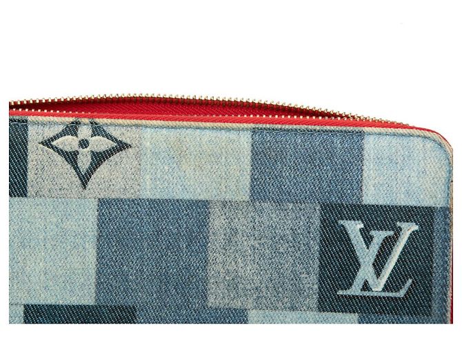 Louis Vuitton Monogram Denim Patchwork Zippy Wallet - Ansicht 4
