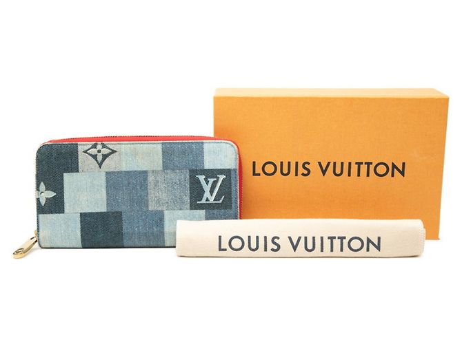 Louis Vuitton Monogram Denim Patchwork Zippy Wallet - Ansicht 8