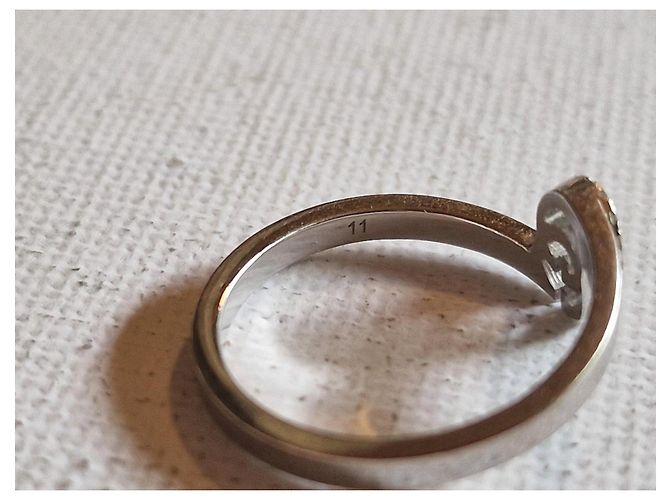 Anello Gucci Running in oro bianco e diamanti - vista 7