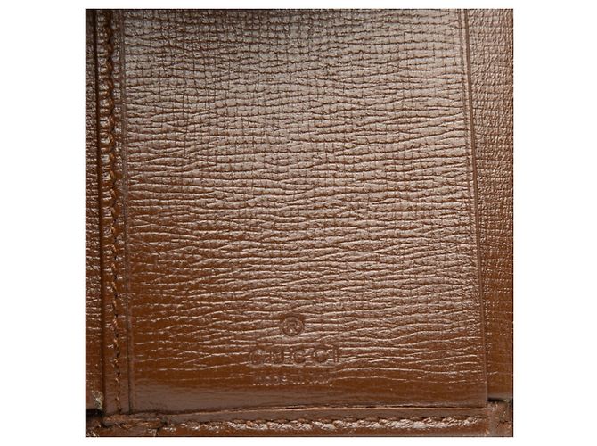 Cartera tríptico Gucci GG Supreme Horsebit Castaño - vista 6