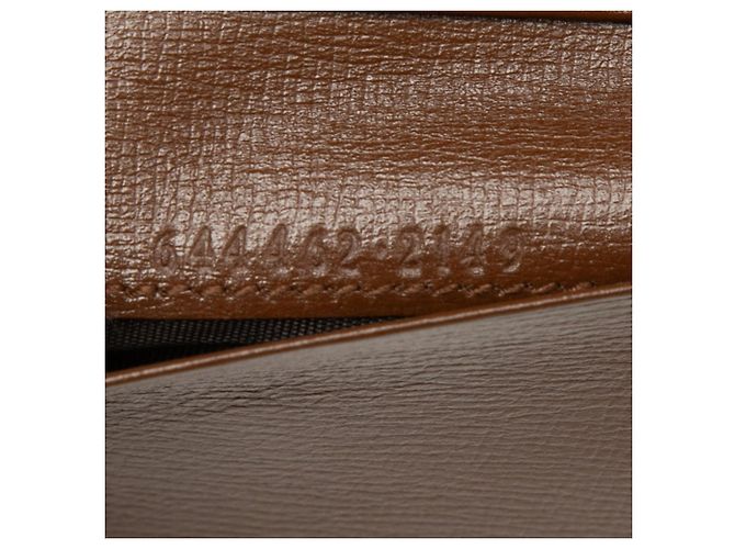 Cartera tríptico Gucci GG Supreme Horsebit Castaño - vista 7