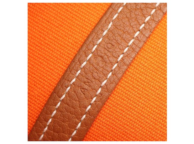 Hermès Borsa Tote Hermes Garden Party PM Marrone Multicolore Crudo - vista 5