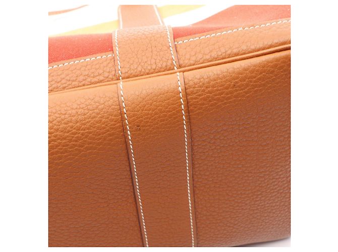 Hermès Borsa Tote Hermes Garden Party PM Marrone Multicolore Crudo - vista 8