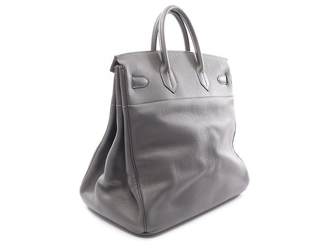 Hermès Borsa Hermes Haut à Courroies 40 Marrone Grigio - vista 2